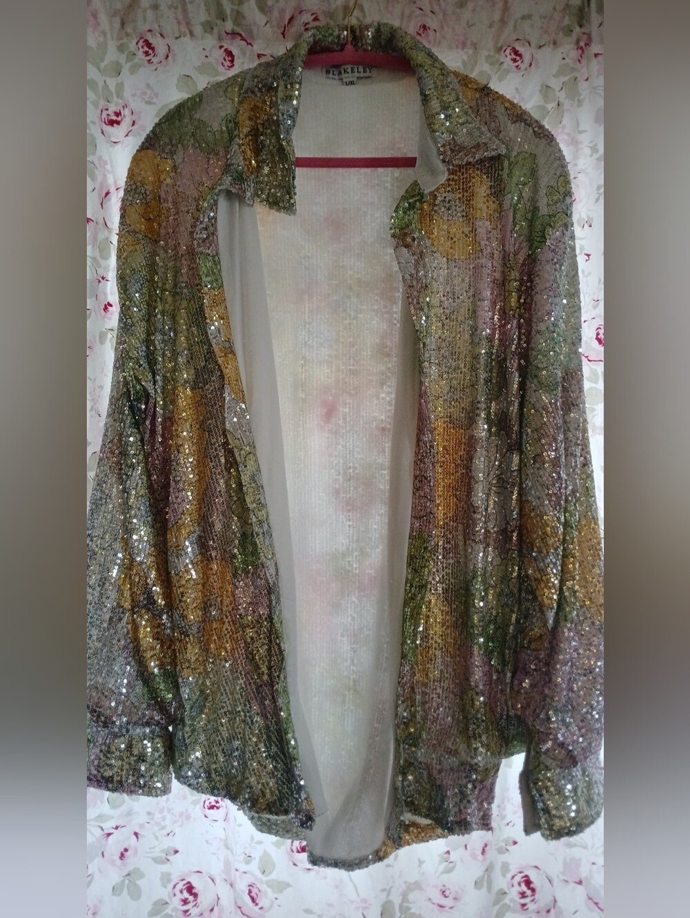 Vintage Blakely 1980s Sequin Jacket L/XL
